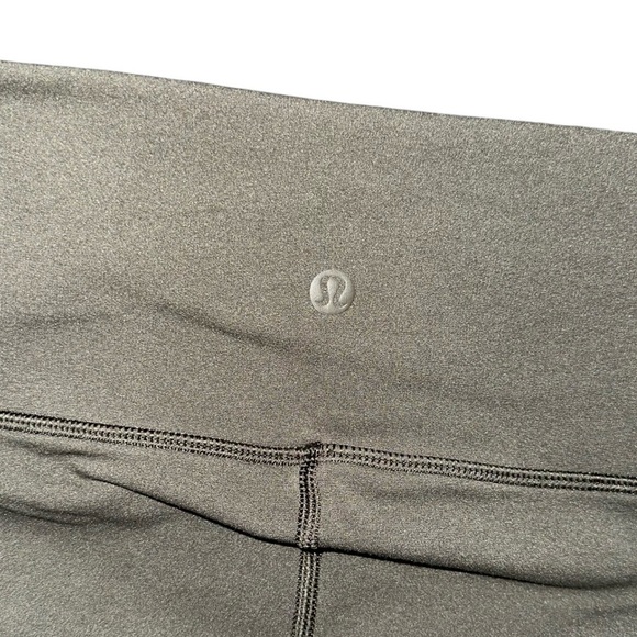 Lululemon Reveal Crop Mid Rise Mesh Detail Leggings 15" / Dark Olive Sz S - Picture 10 of 11